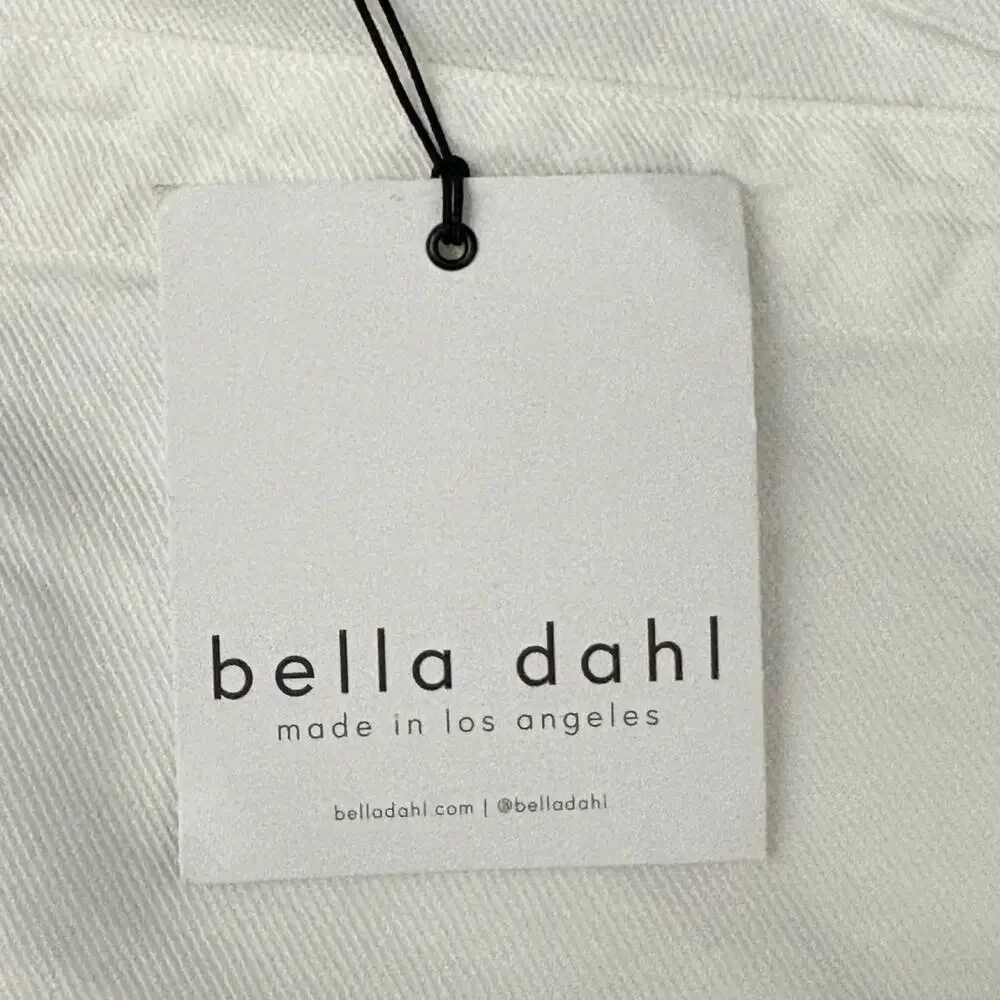 Bella Dahl White Button Front Stevie Overall Romper Women’s XS Linen Blend NWT - Picture 5 of 6